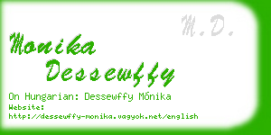 monika dessewffy business card