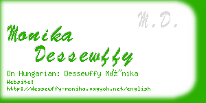 monika dessewffy business card